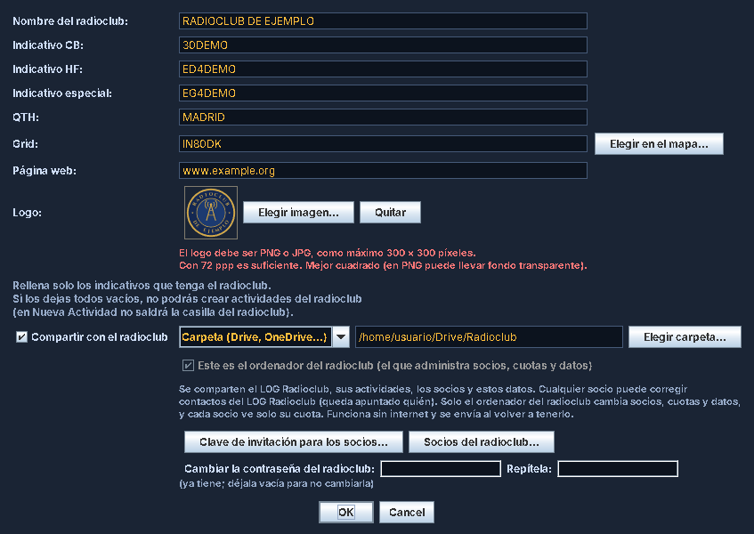 Configurar Radioclub